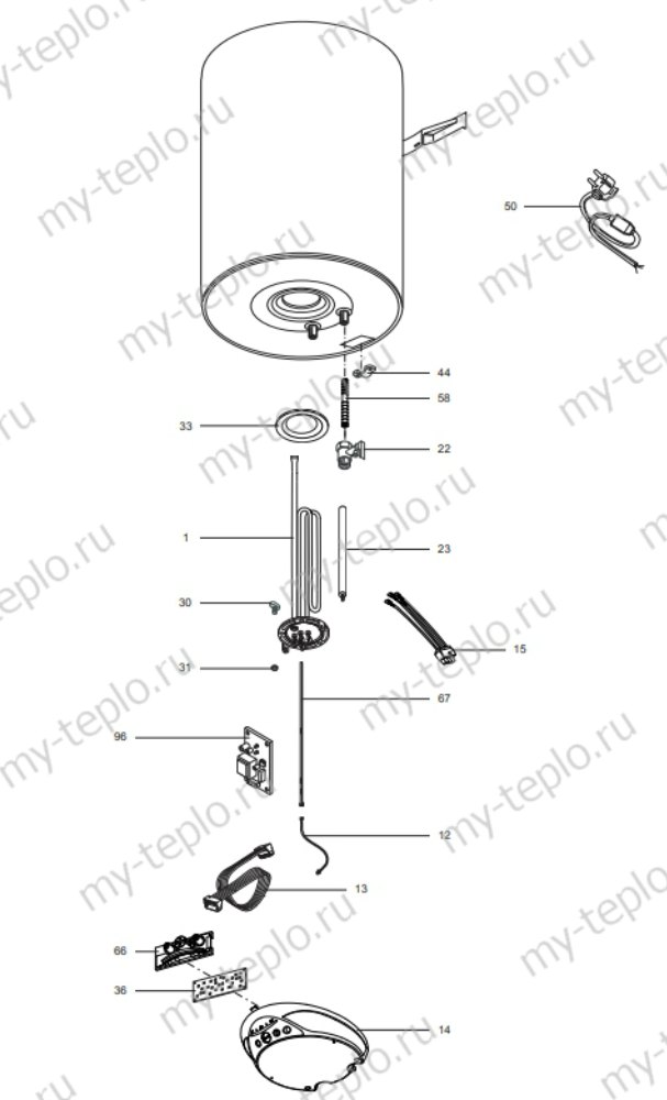 Запчасти Ariston ABS PRO ECO PW 65 V SLIM купить в Воронеже