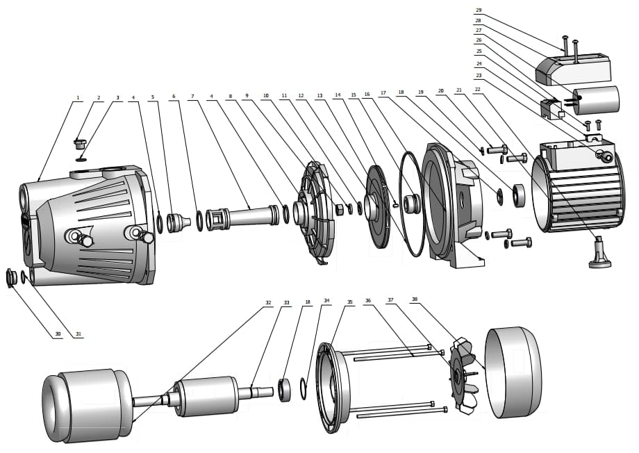 Запчасти Unipump JET 110 L купить в Воронеже
