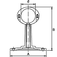 Купить Кронштейн с разъёмным кольцом хром п/суш    в Воронеже