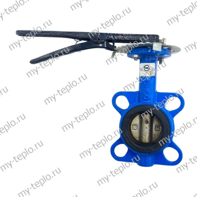 Затвор чугунный дисковый поворотный Ду50 Ру16 (Китай)